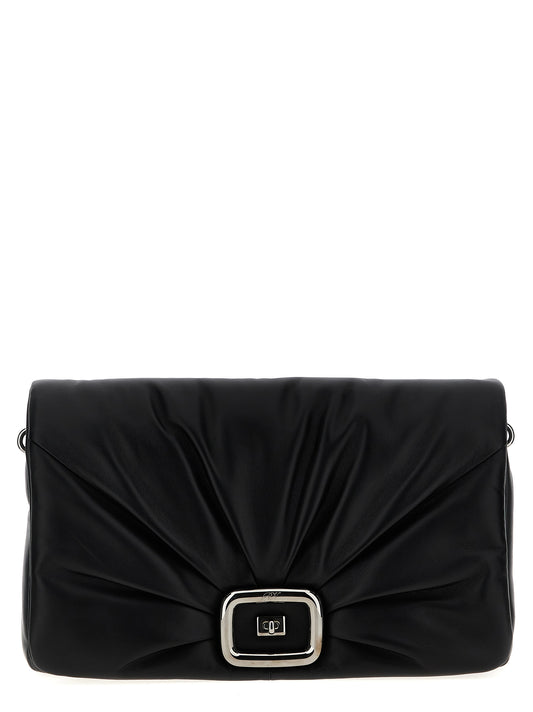 Roger Vivier Black Leather Shoulder Bag
