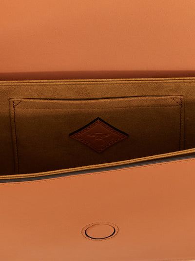 MCM Brown Calfskin Crossbody Bag