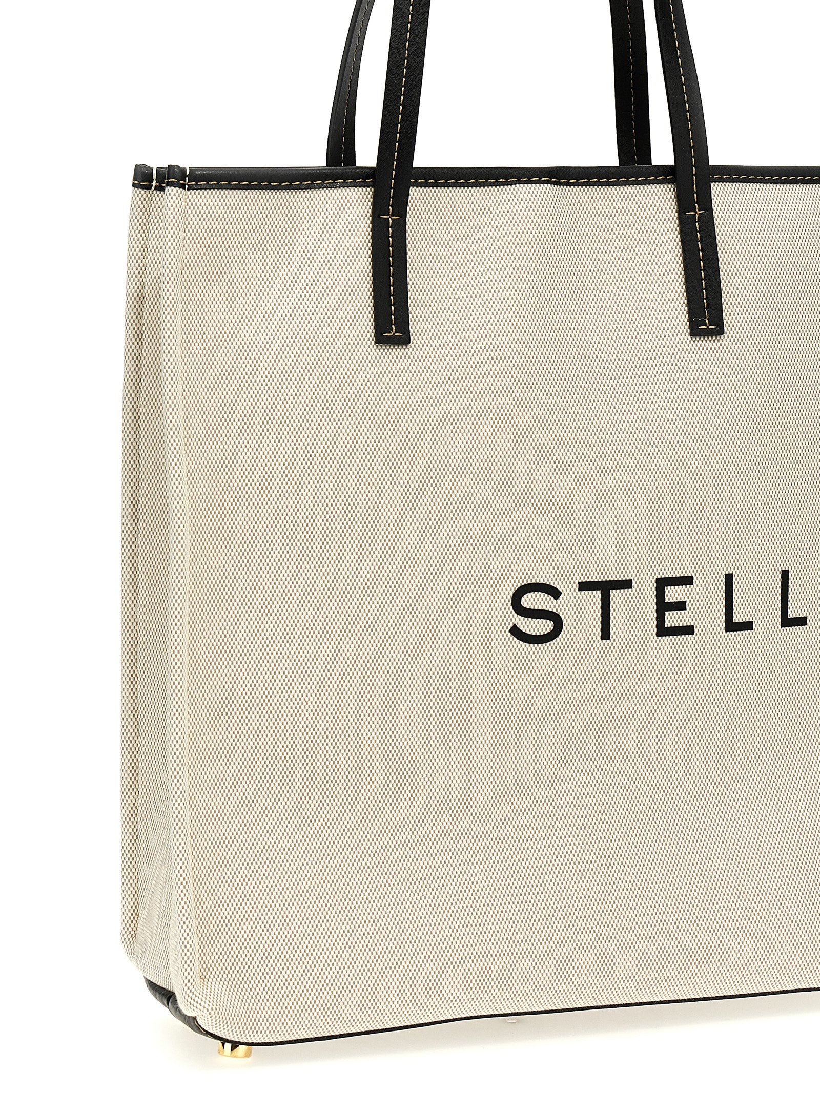 Stella McCartney Beige Cotton Tote Bag