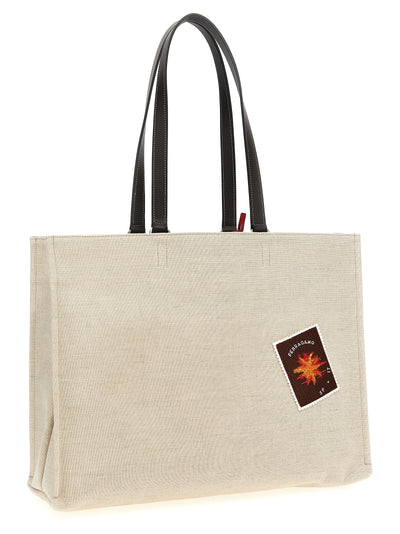 Ferragamo Beige Fabric Tote Bag