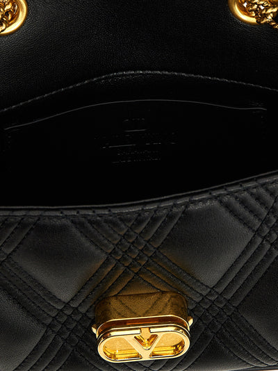 Valentino Garavani Black Lamb Leather Shoulder Bag