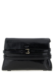 Moschino Black Leather Crossbody Bag