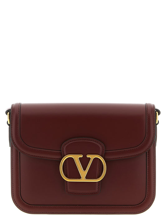 Valentino Garavani Bordeaux Calfskin Crossbody Bag