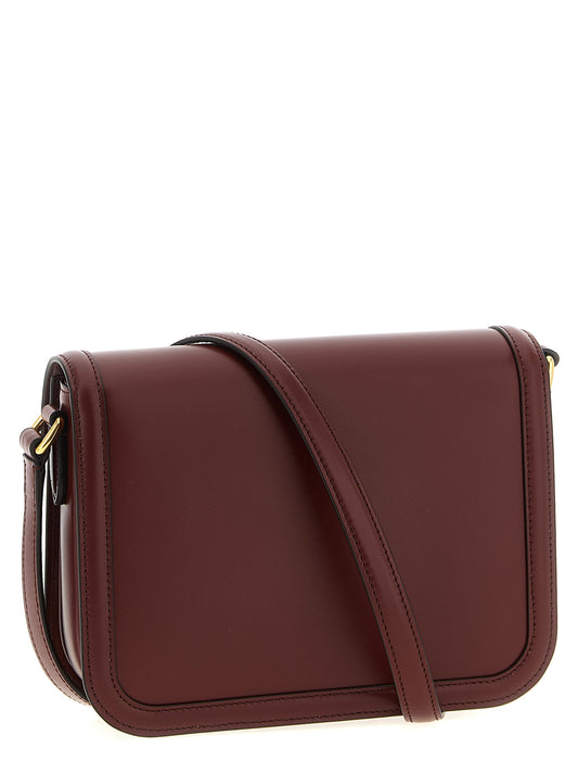 Valentino Garavani Bordeaux Calfskin Crossbody Bag