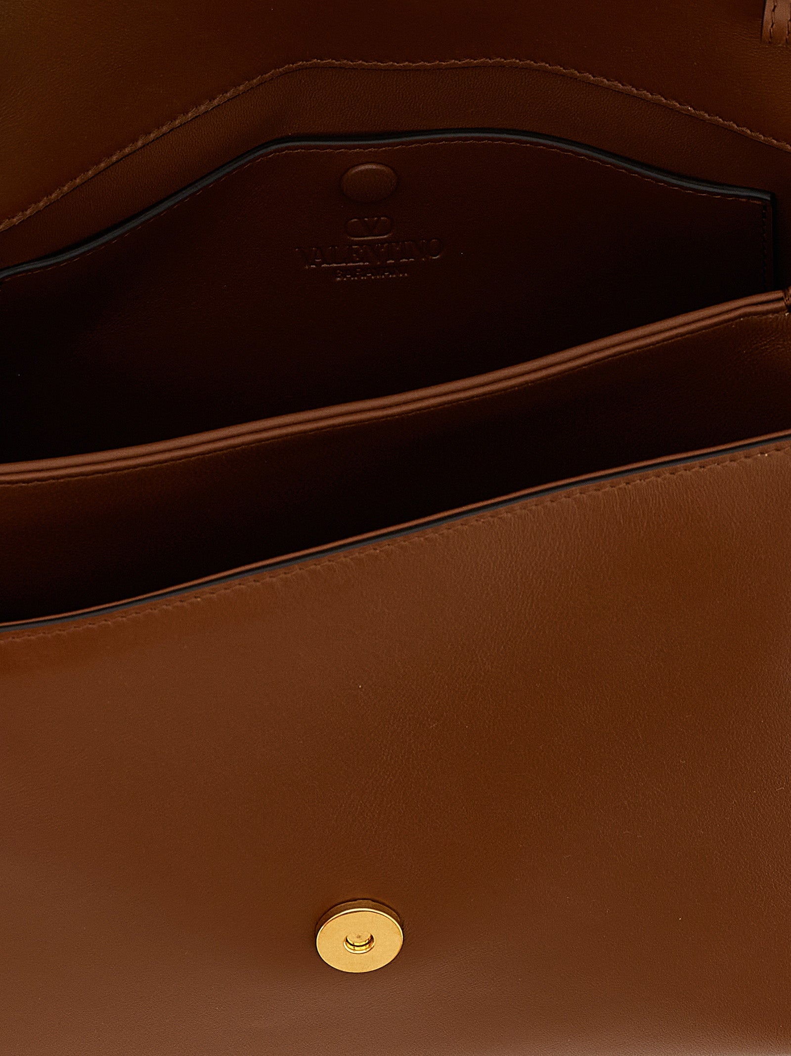 Valentino Garavani Brown Calfskin Handbag