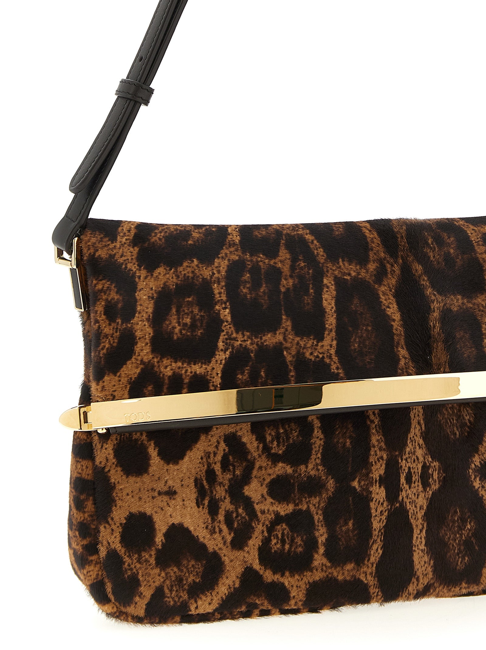 Tod's Brown Calfskin Shoulder Bag