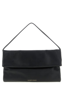 Elisabetta Franchi Black Calfskin Shoulder Bag
