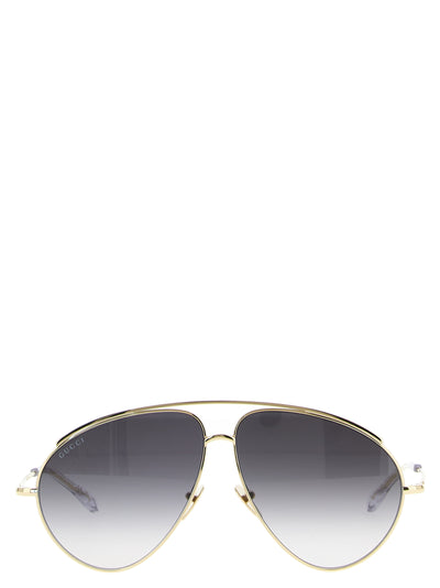 Gucci Gold Metal Sunglasses
