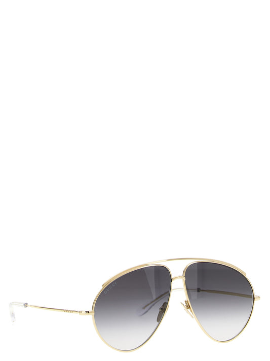 Gucci Gold Metal Sunglasses
