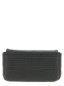 Brunello Cucinelli Black Leather Clutch Bag