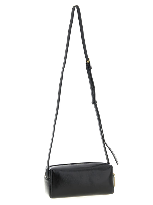 Khaite Black Calfskin Crossbody Bag