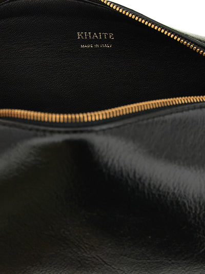 Khaite Black Calfskin Crossbody Bag