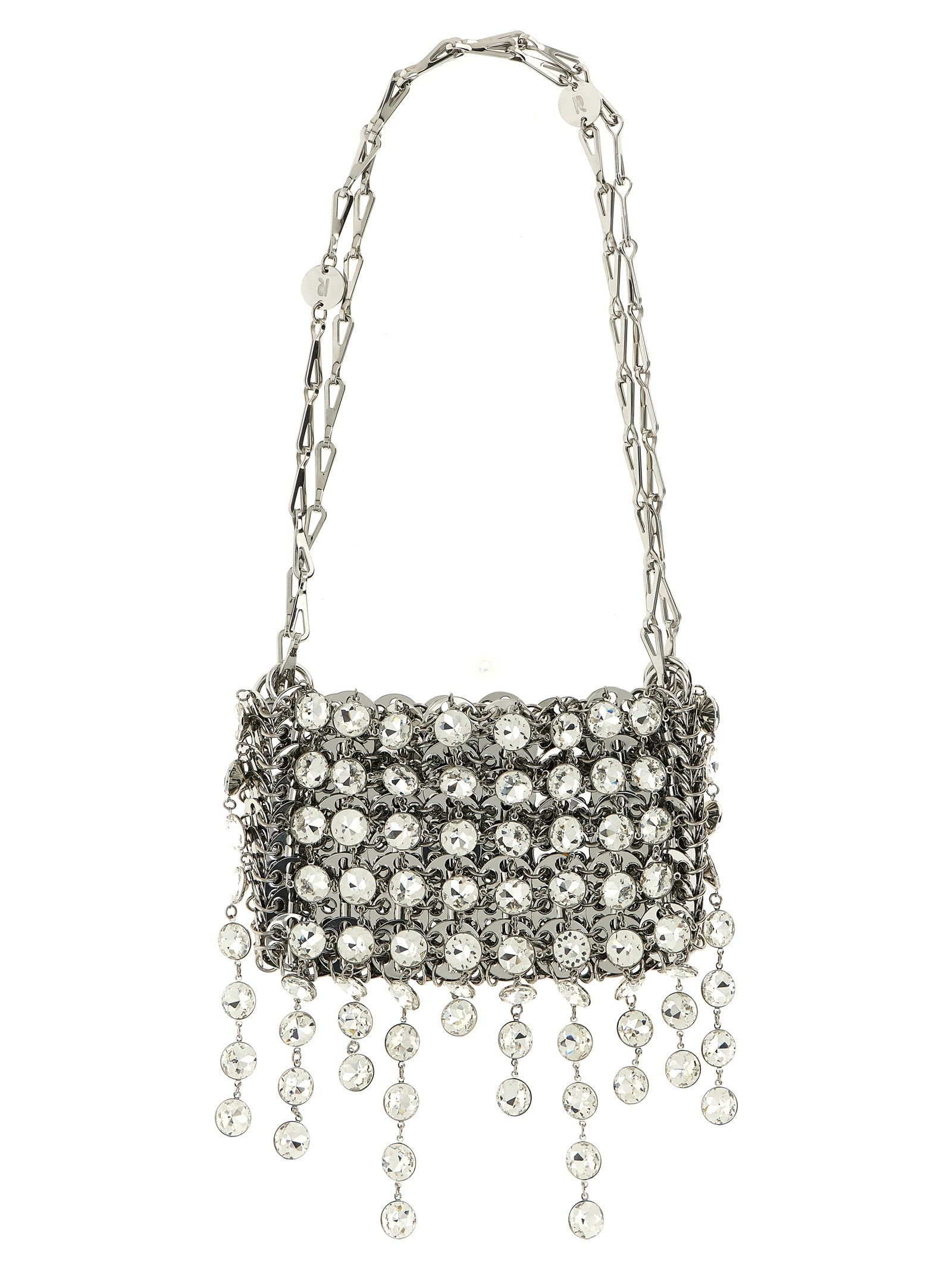 Paco Rabanne Silver Brass Shoulder Bag