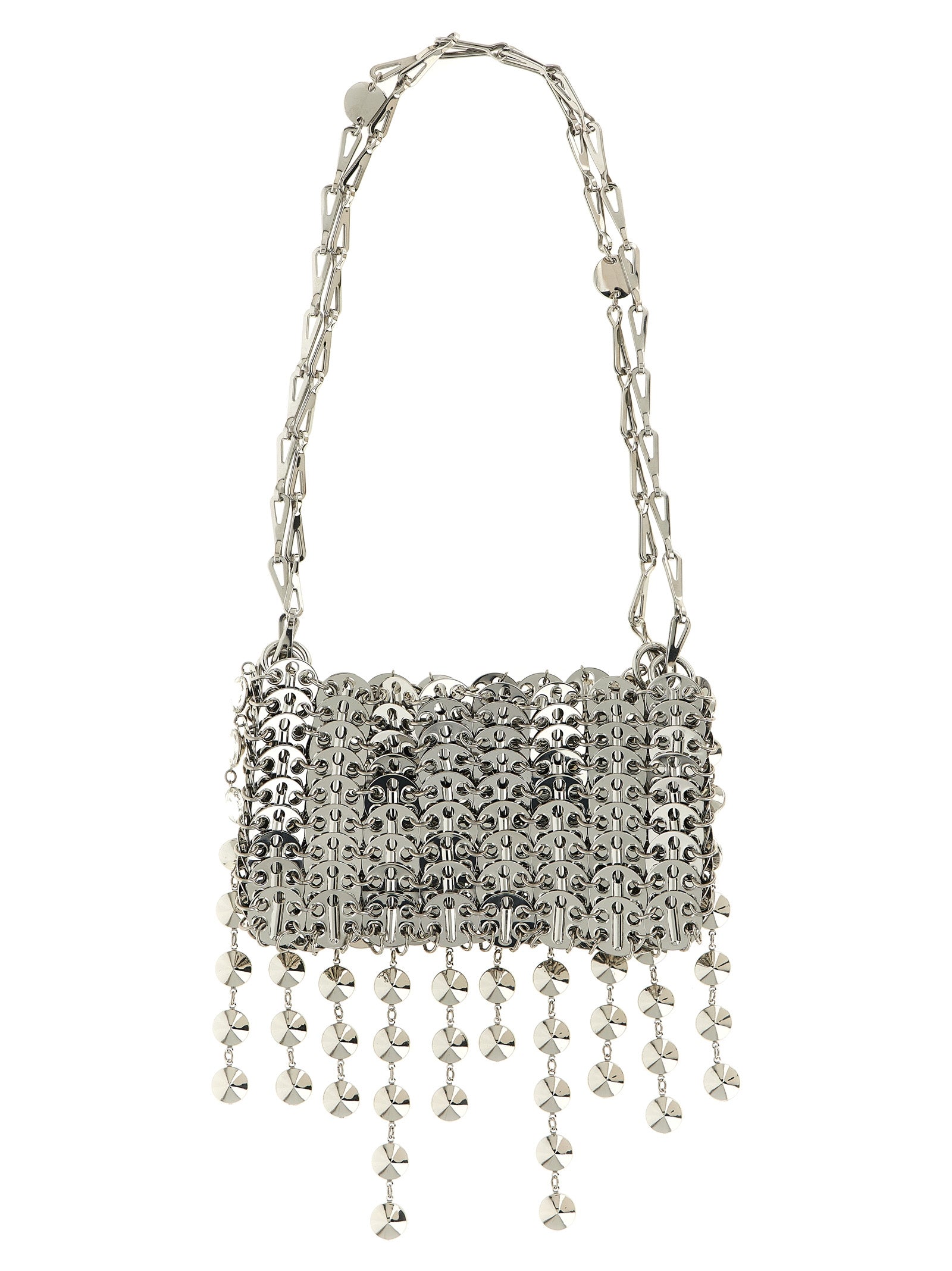 Paco Rabanne Silver Brass Shoulder Bag