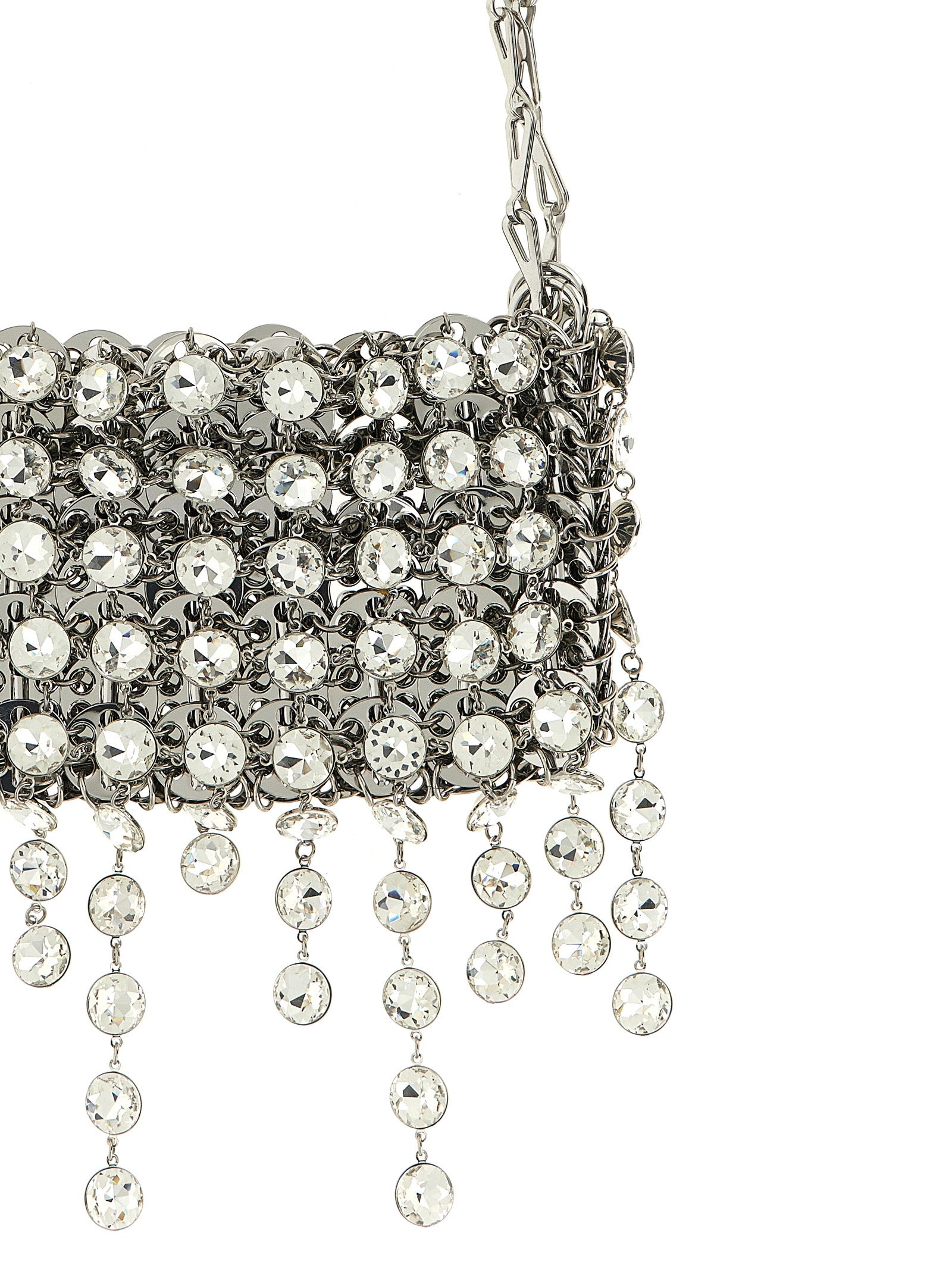 Paco Rabanne Silver Brass Shoulder Bag