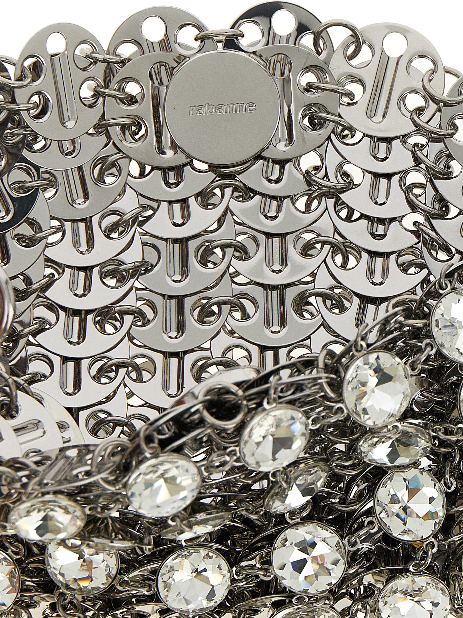 Paco Rabanne Silver Brass Shoulder Bag