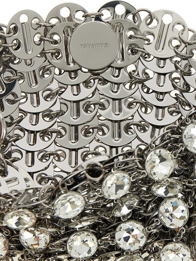 Paco Rabanne Silver Brass Shoulder Bag