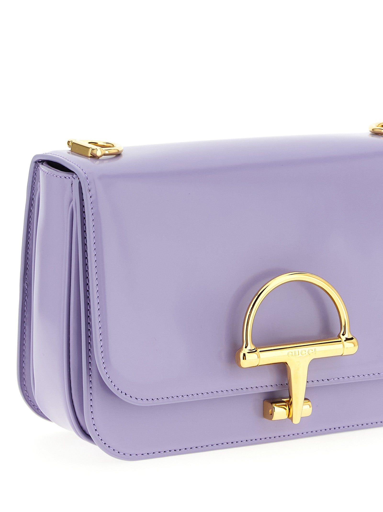 Gucci Purple Calfskin Shoulder Bag