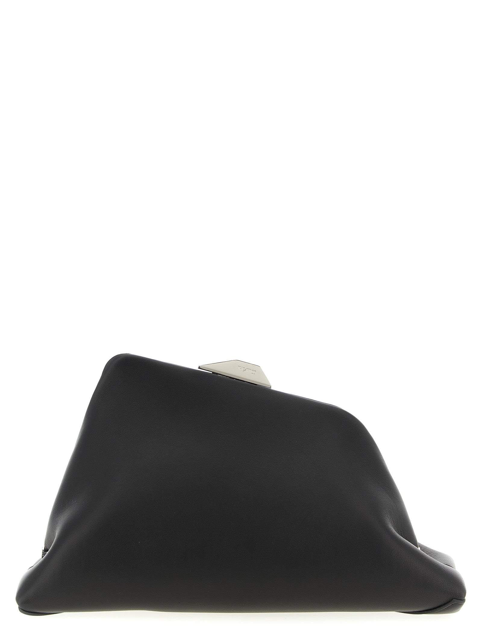 The Attico Black Leather Shoulder Bag