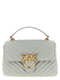 PINKO Gray Lambskin Handbag