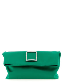 Roger Vivier Bicolor Viscose Clutch Bag