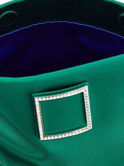 Roger Vivier Bicolor Viscose Clutch Bag