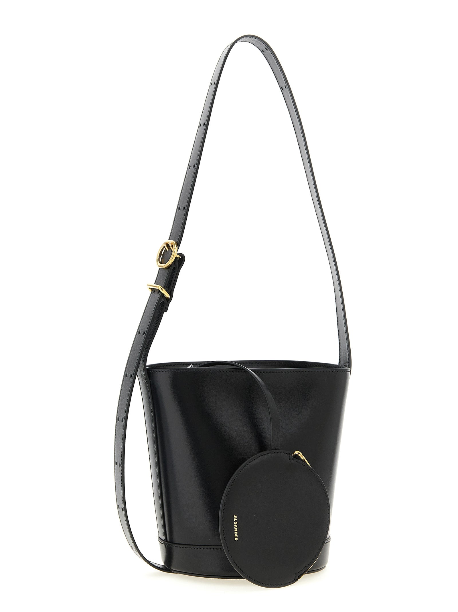 Jil Sander Black Calfskin Shoulder Bag