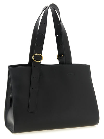 Jil Sander Black Calfskin Tote Bag