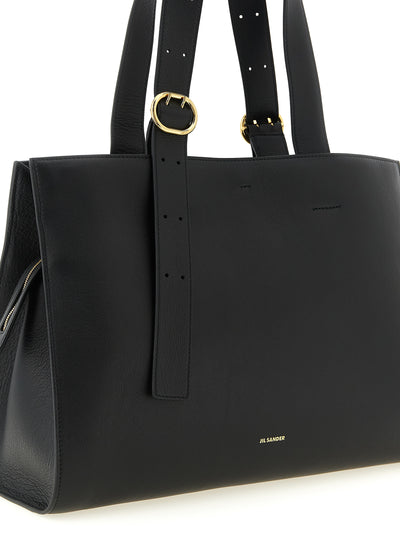 Jil Sander Black Calfskin Tote Bag