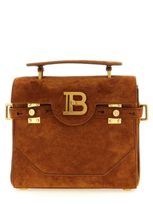 Balmain Brown Calfskin Handbag