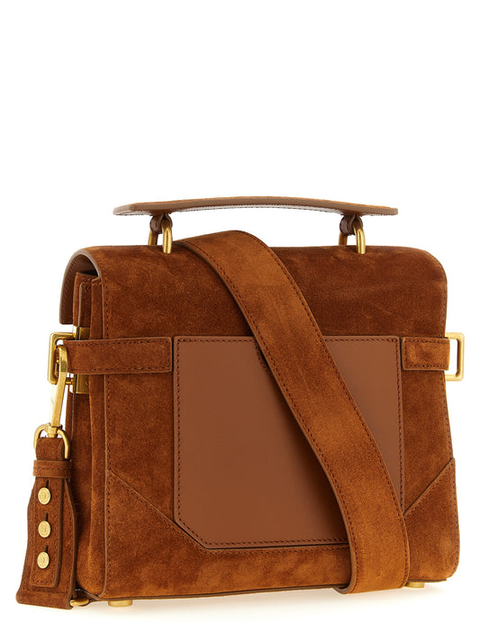 Balmain Brown Calfskin Handbag
