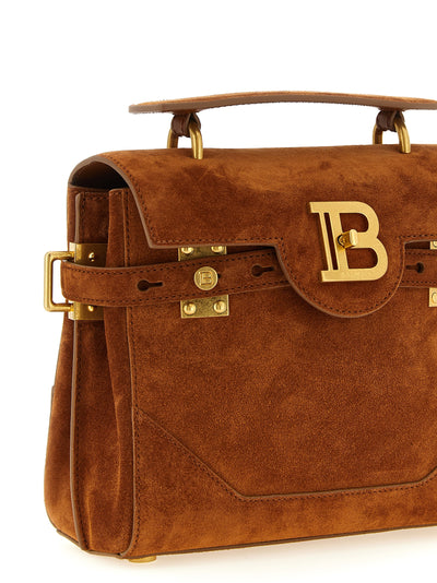 Balmain Brown Calfskin Handbag