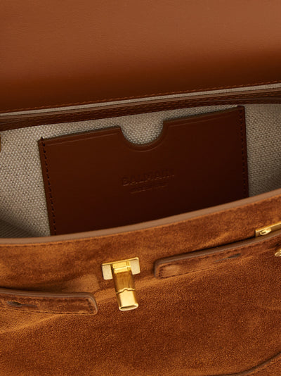 Balmain Brown Calfskin Handbag