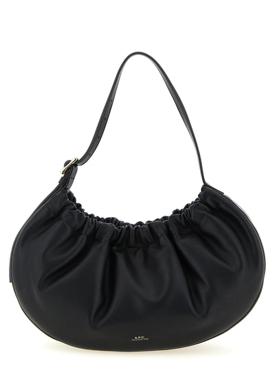 A.P.C. Black Polyethylene Shoulder Bag