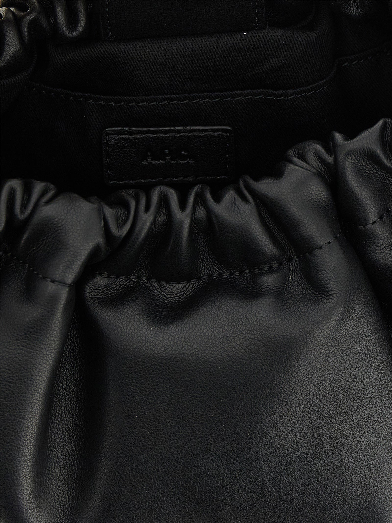 A.P.C. Black Polyethylene Shoulder Bag