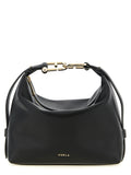 Furla Black Calfskin Shoulder Bag