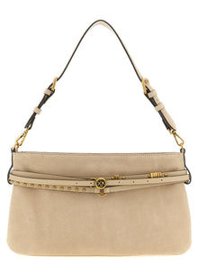PINKO Beige Cowhide Shoulder Bag