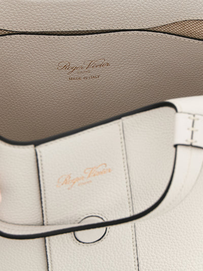 Roger Vivier Gray Calfskin Tote Bag