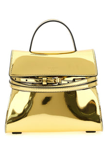 Moschino Gold Polyethylene Handbag
