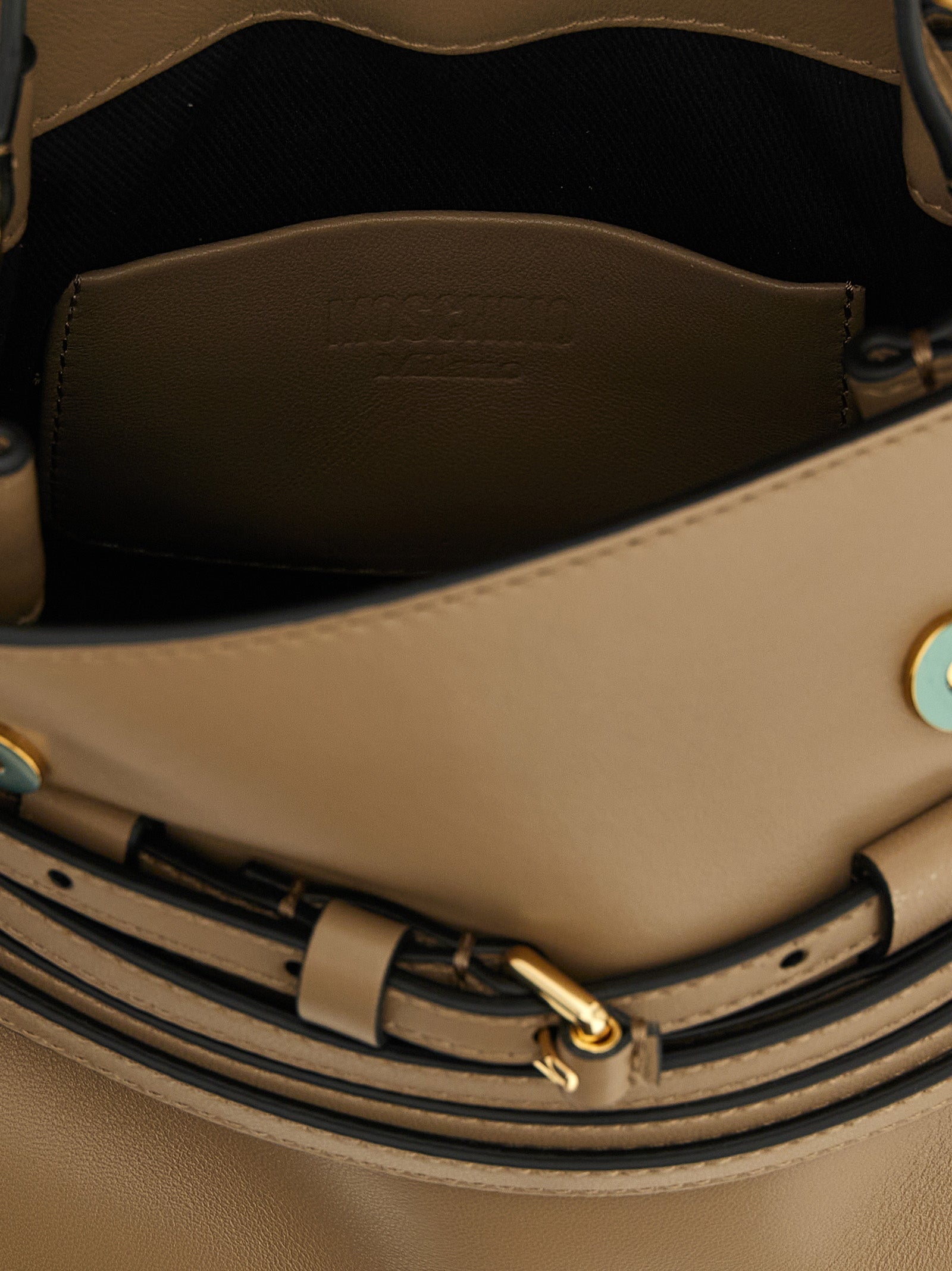 Moschino Beige Napa Leather / Calf Bos Taurus Handbag