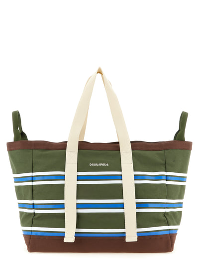 Dsquared² Multicolor Cotton Tote Bag