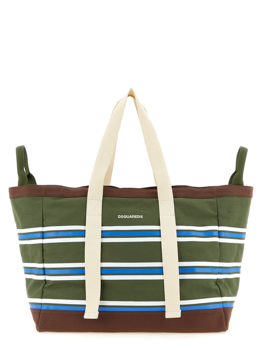 Dsquared² Multicolor Cotton Tote Bag