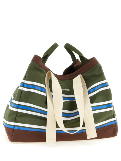 Dsquared² Multicolor Cotton Tote Bag