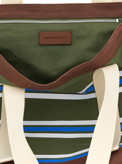 Dsquared² Multicolor Cotton Tote Bag