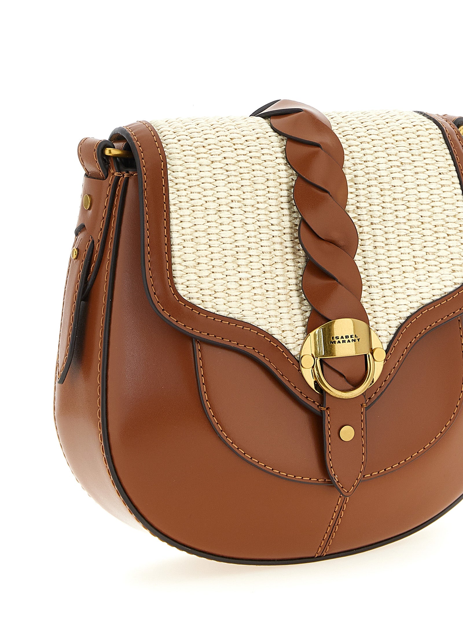 Isabel Marant Brown Calfskin Crossbody Bag