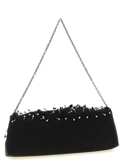 Roger Vivier Black Viscose Clutch Bag