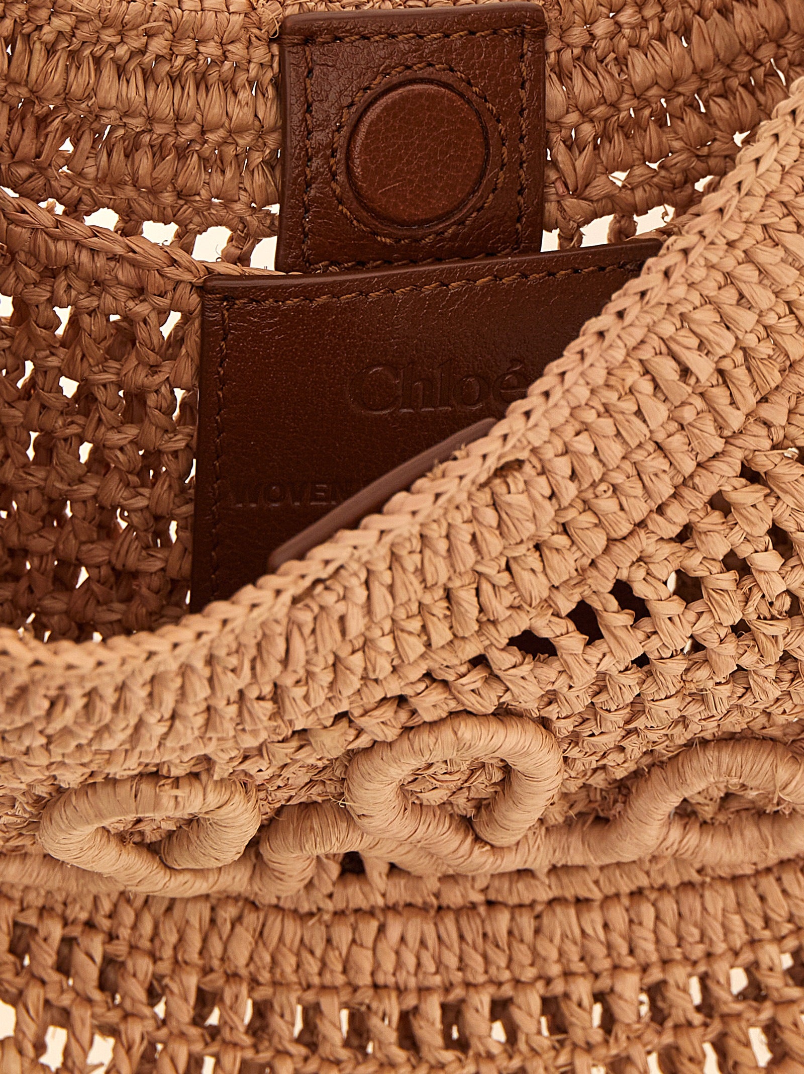 Chloé Multicolor Raffia Handbag