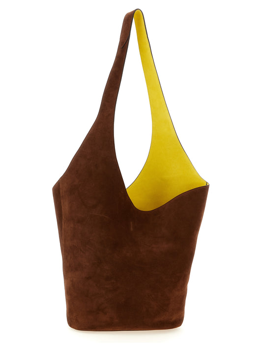 Alberta Ferretti Brown Leather Shoulder Bag