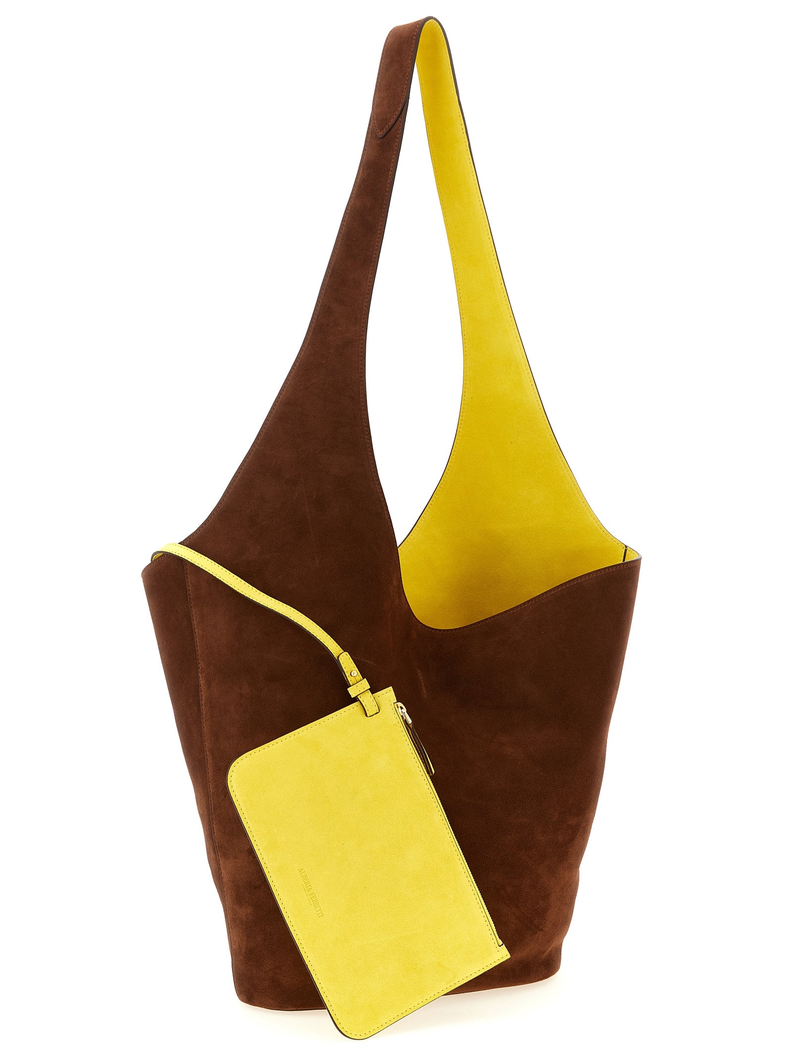 Alberta Ferretti Brown Leather Shoulder Bag