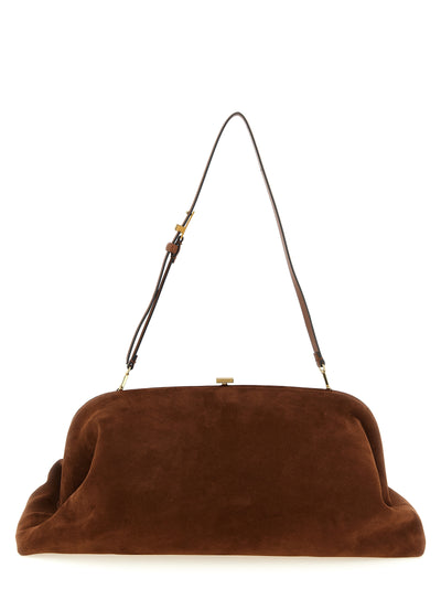 Alberta Ferretti Brown Leather Clutch Bag